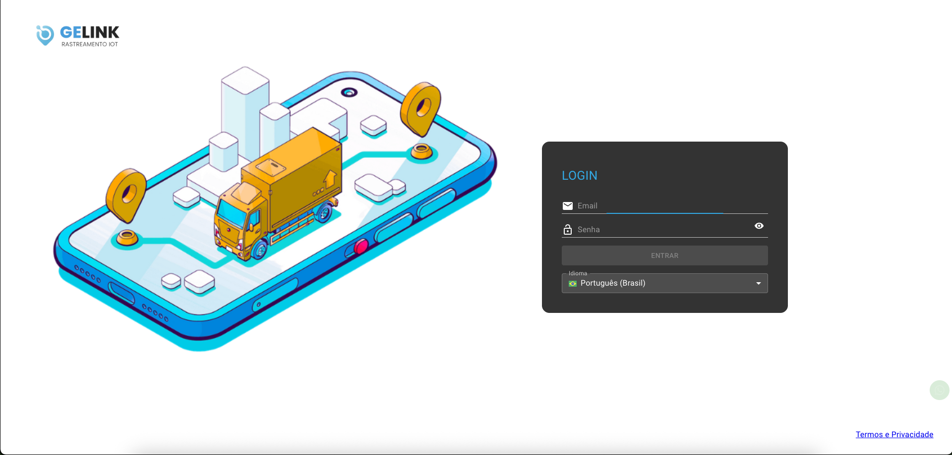 Personalização de Plataforma Web Traccar - Gelink
